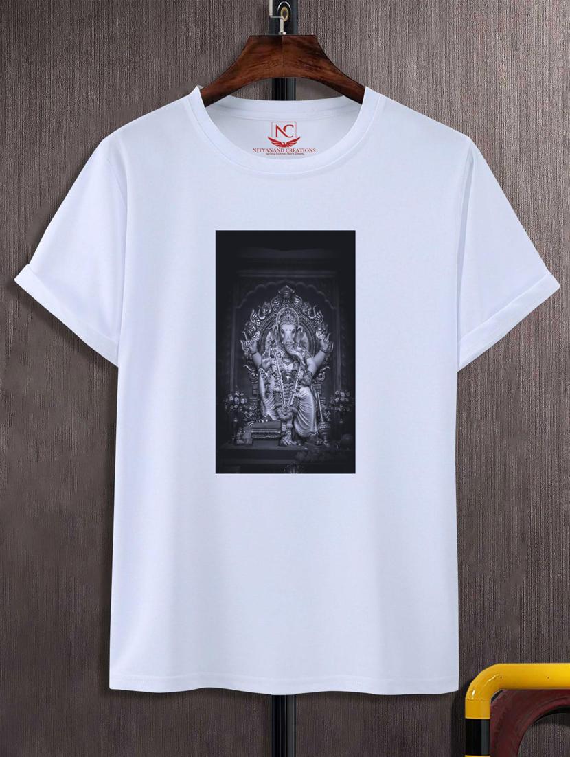 unisex white graphic printed t-shirt - 20847430 -  Zoom Image - 0