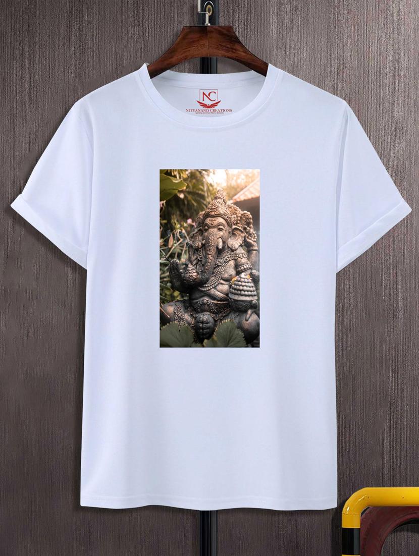 unisex white graphic printed t-shirt - 20847433 - Zoom Image - 0