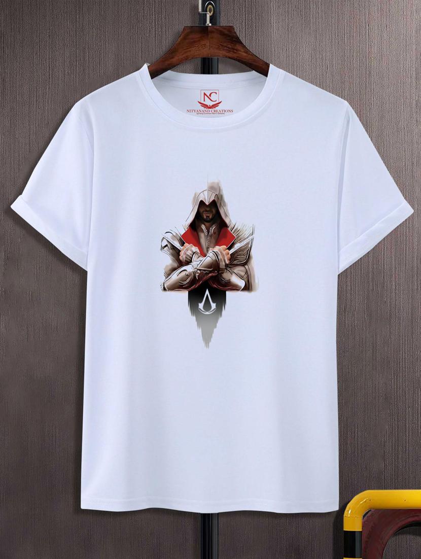 unisex white graphic printed t-shirt - 20847558 - Zoom Image - 0