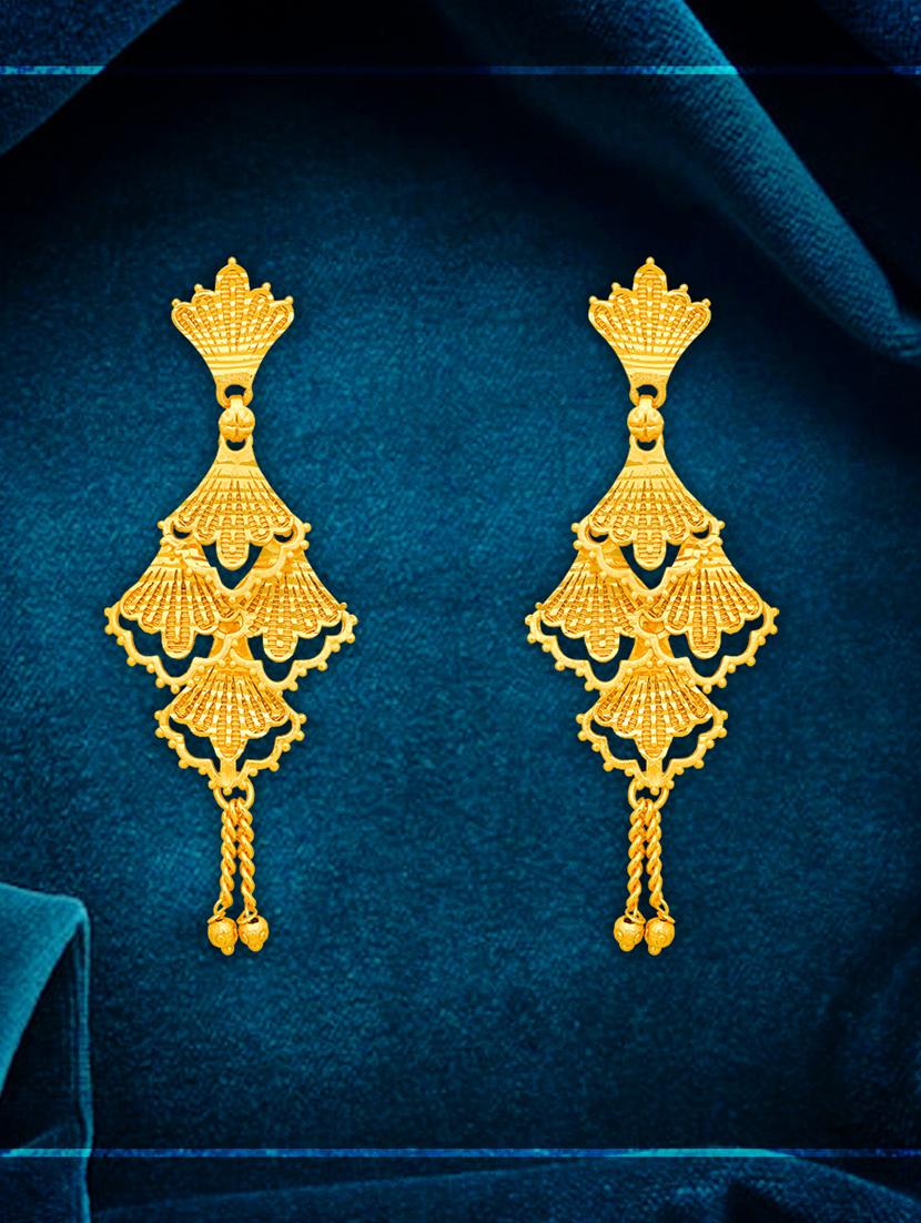 gold plated drop earrings - 20848729 - Zoom Image - 0