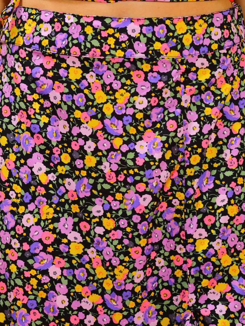 women multicolored floral printed top and skirt co-ord set - 20848841 -  Standard Image - 5