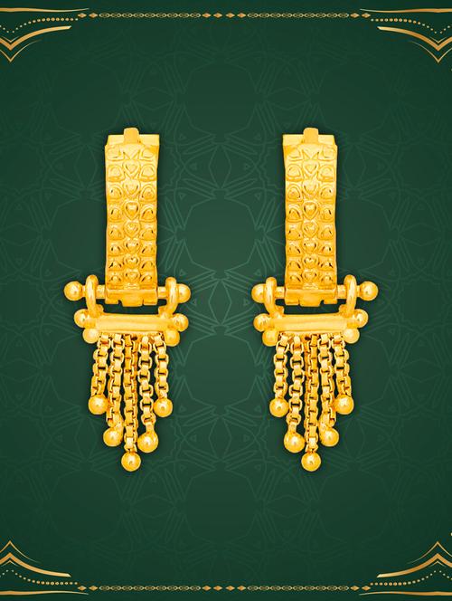 gold plated balli earrings - 20848871 - Standard Image - 0