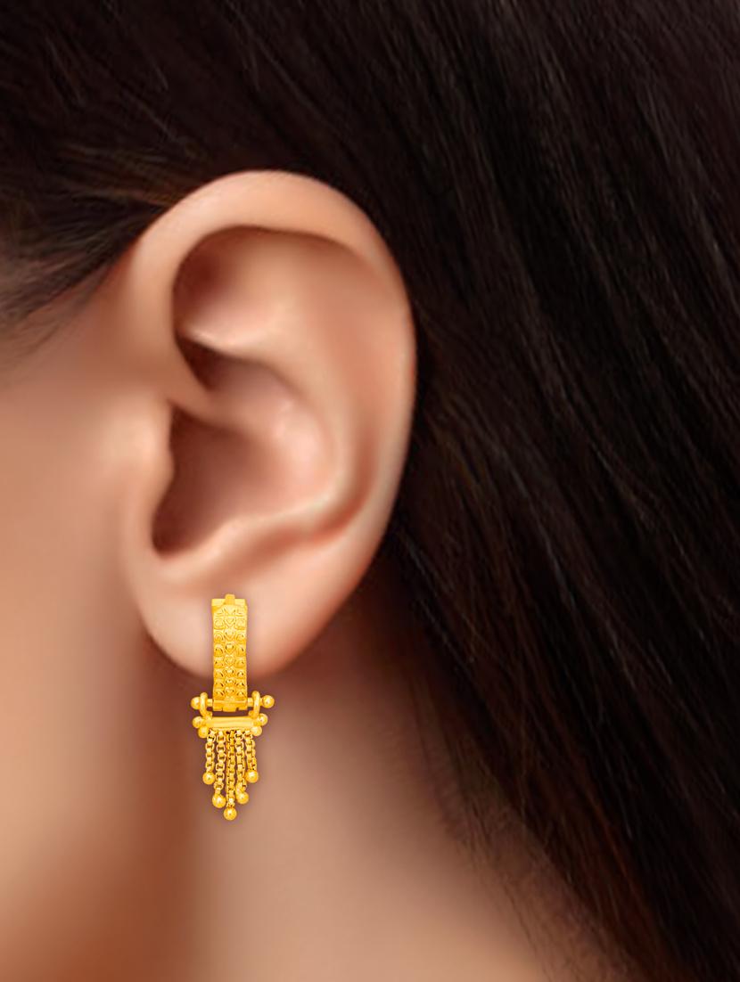 gold plated balli earrings - 20848871 - Standard Image - 3
