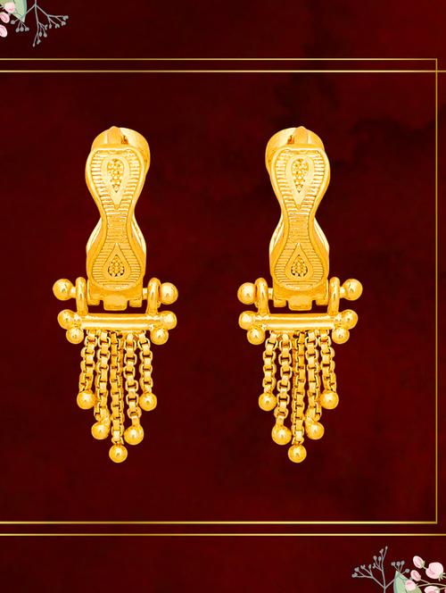 gold plated balli earrings - 20848872 - Standard Image - 0