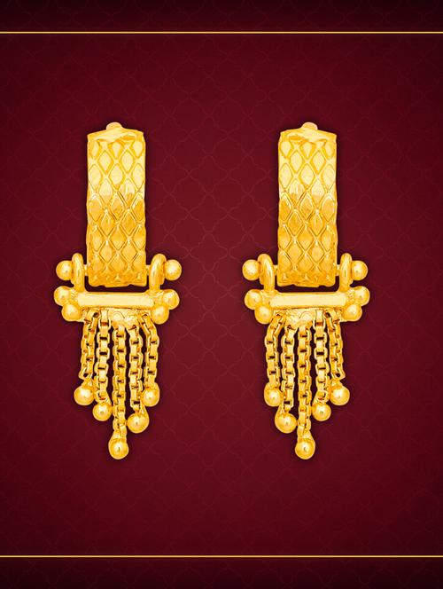 gold plated balli earrings - 20848873 - Standard Image - 0