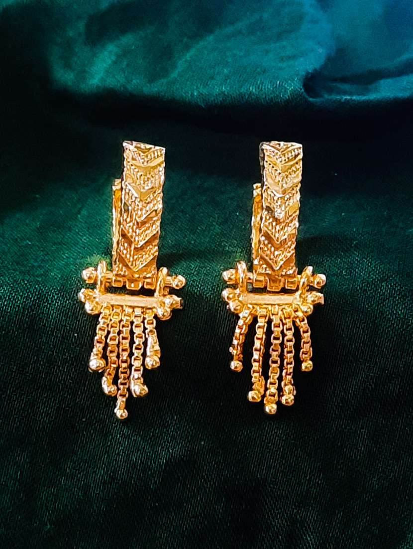 gold plated balli earrings - 20848876 - Zoom Image - 0