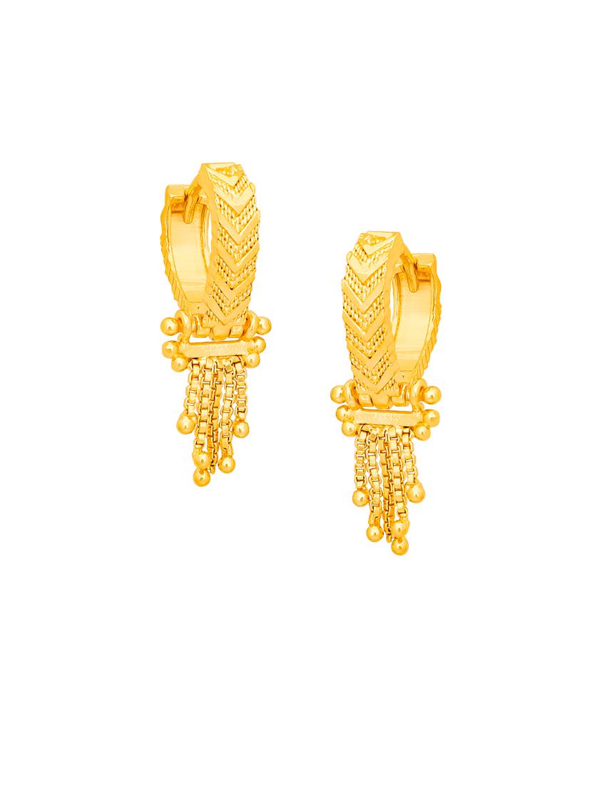 gold plated balli earrings - 20848876 - Standard Image - 3