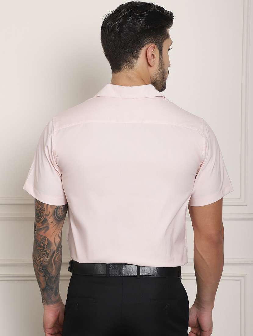 rosewater pink cotton casual shirt - 20848934 -  Standard Image - 3