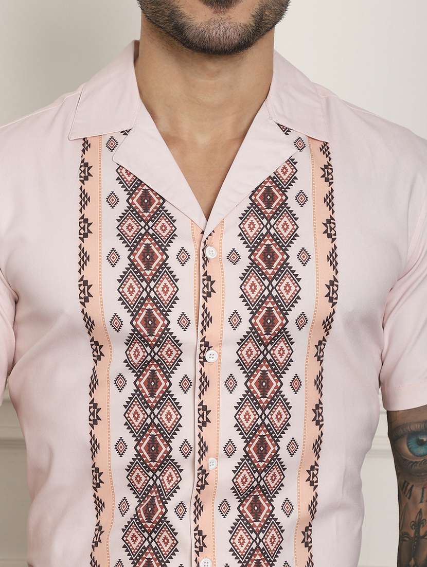 rosewater pink cotton casual shirt - 20848934 -  Standard Image - 5
