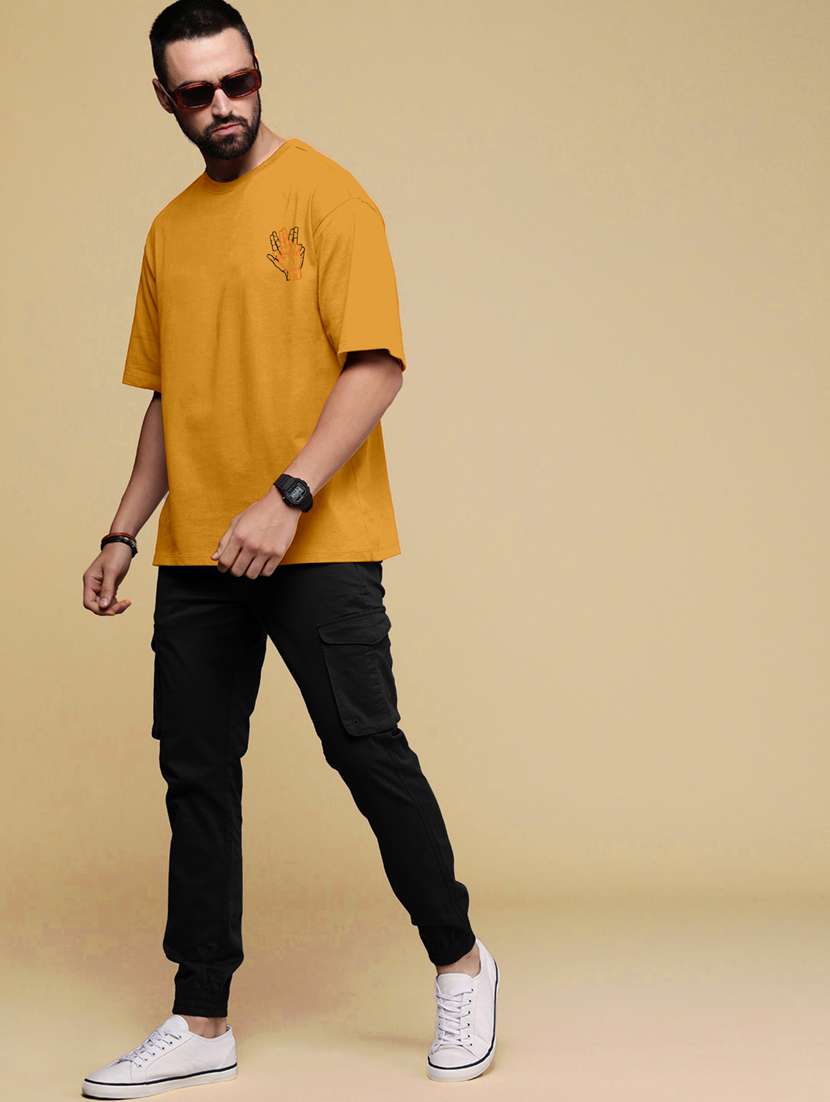 yellow polyester back print tshirt - 20850620 -  Standard Image - 5