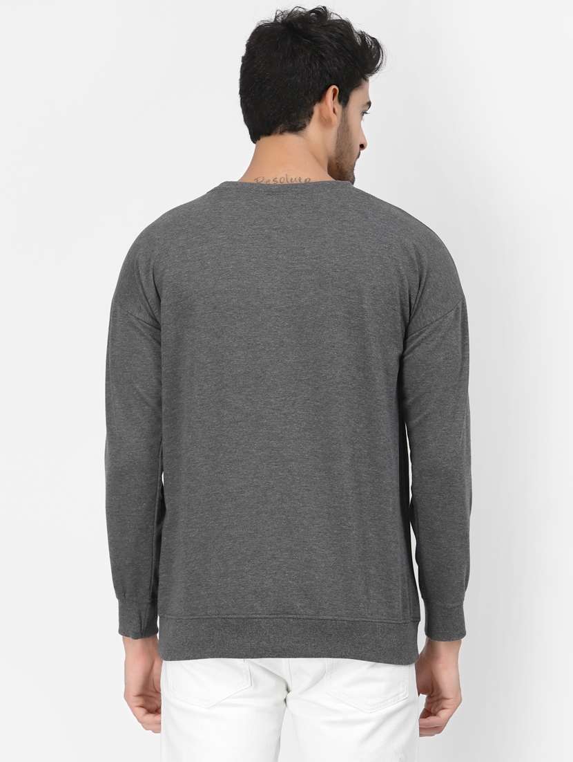 grey cotton graphic print sweatshirt - 20851159 -  Standard Image - 3