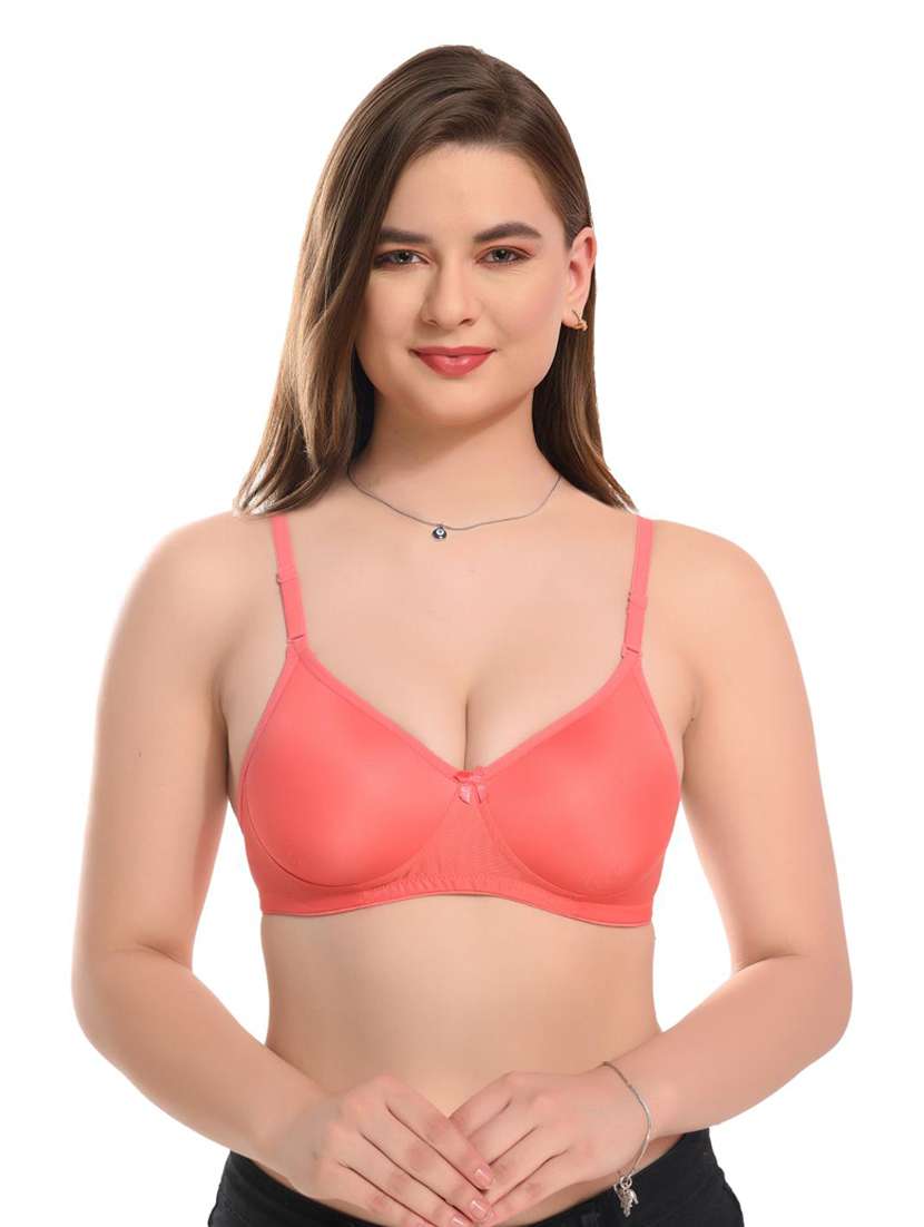 women solid hosiery bra