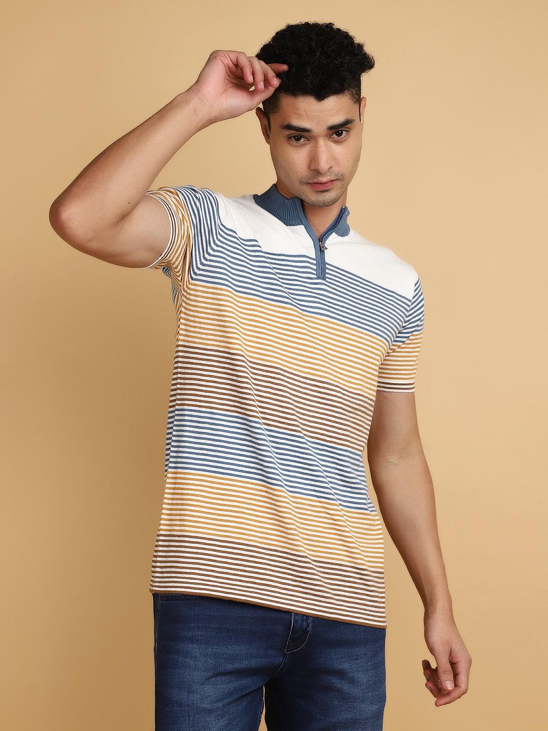 orange knitted tshirt - 20852302 -  Zoom Image - 0