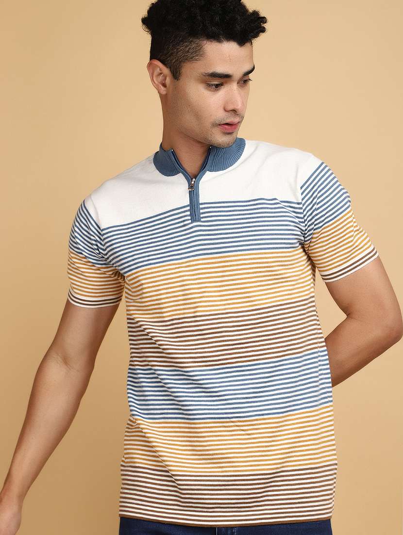 men short sleeves striped t-shirt - 20852302 -  Standard Image - 3