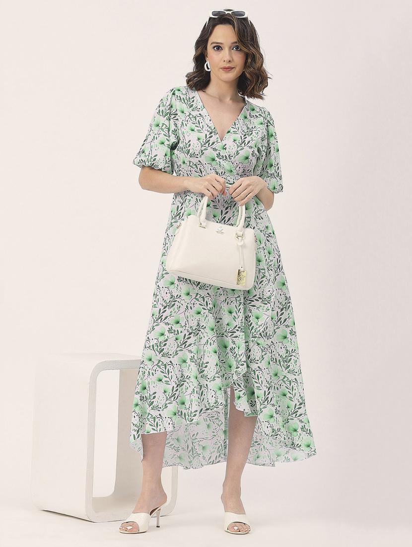 women white floral printed fit & flare dress - 20852397 - Zoom Image - 0