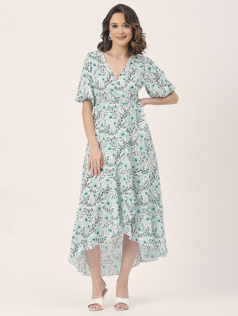 women white floral printed fit & flare dress - 20852397 - Standard Image - 3