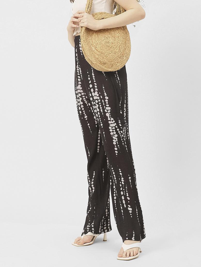 women shibori print wide leg trouser - 20852410 - Standard Image - 3