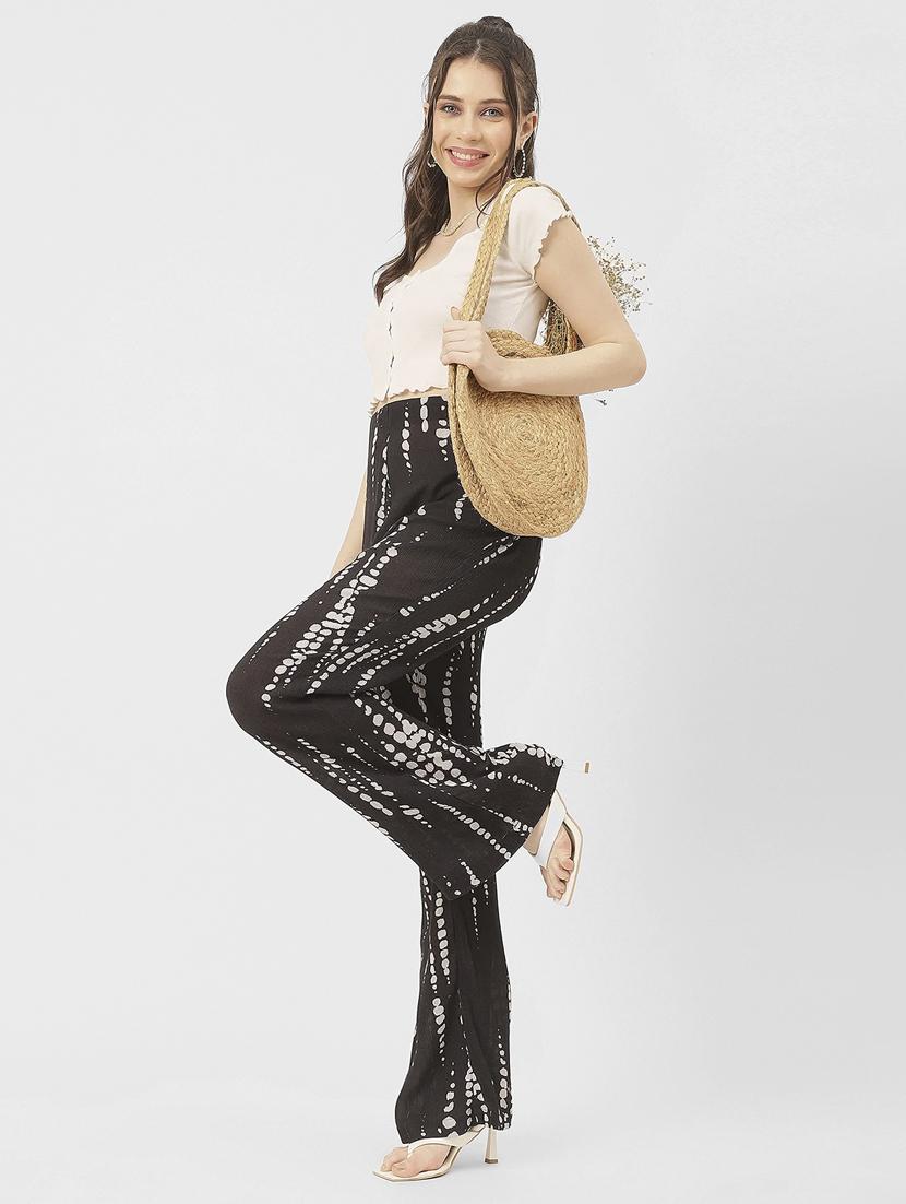 women shibori print wide leg trouser - 20852410 - Standard Image - 5