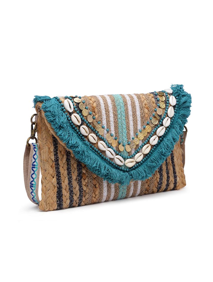 beige embellished sling bag - 20852446 - Standard Image - 5