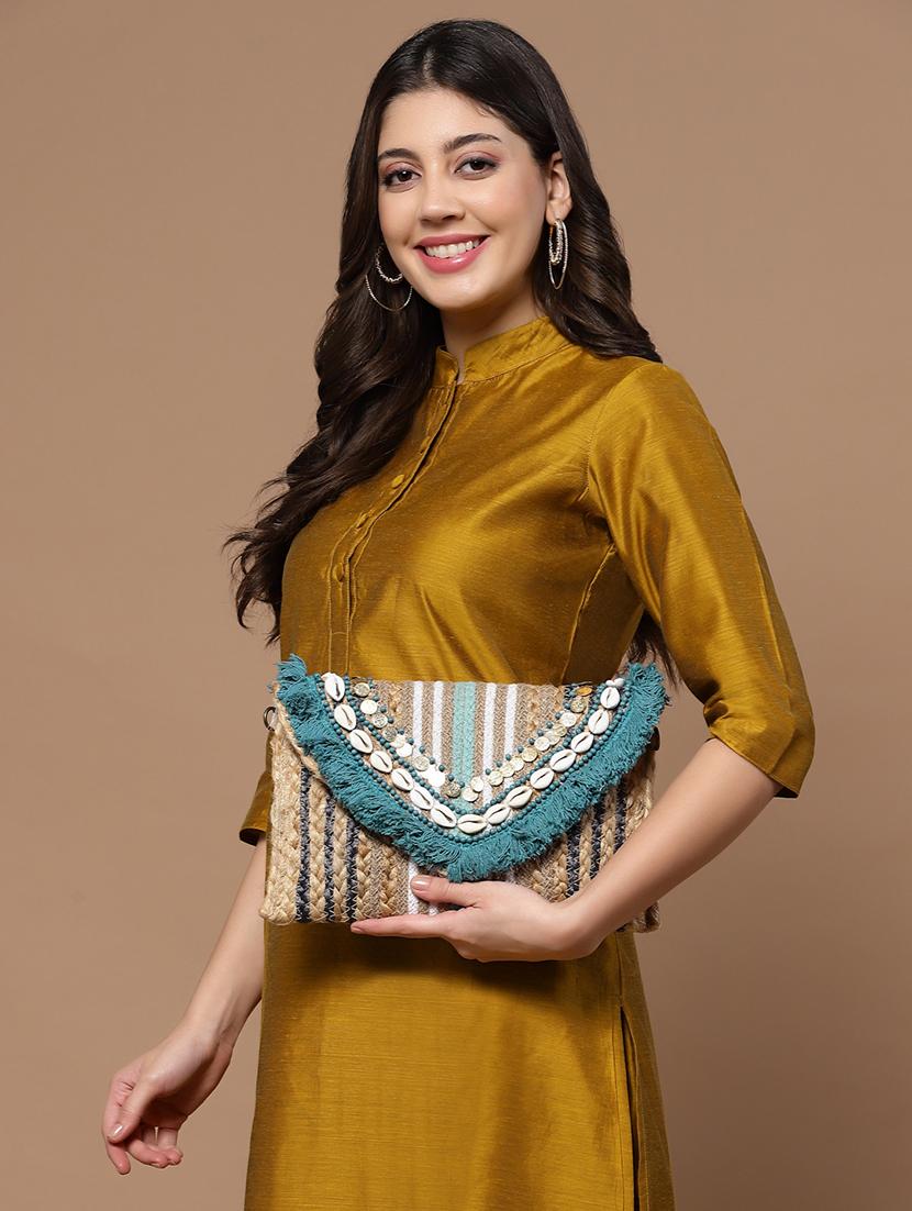 beige embellished sling bag - 20852446 - Standard Image - 8
