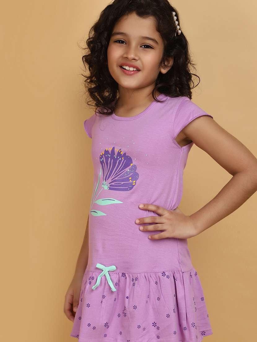 girls round neck printed frock - 20852527 -  Standard Image - 3