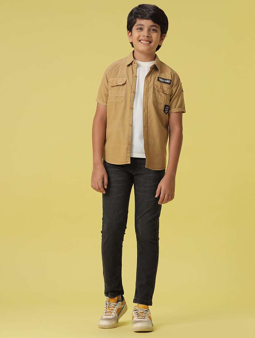 boys shirt collar solid shirt - 20852558 -  Standard Image - 5