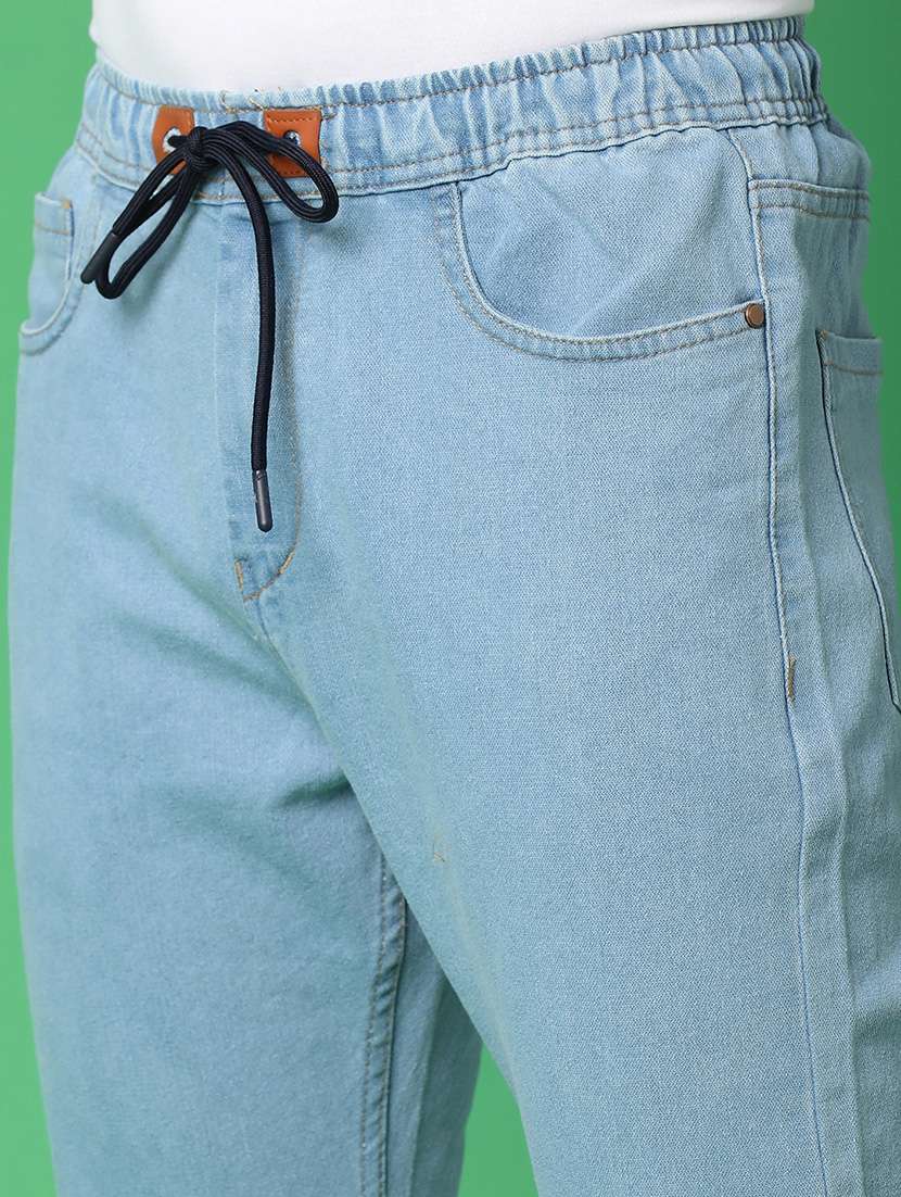 men solid mid rise jogger - 20852569 -  Standard Image - 5