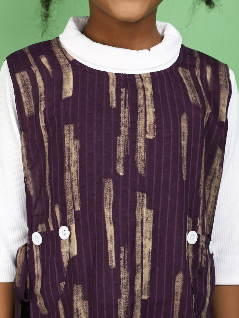 girls round neck printed top - 20852645 - Standard Image - 5