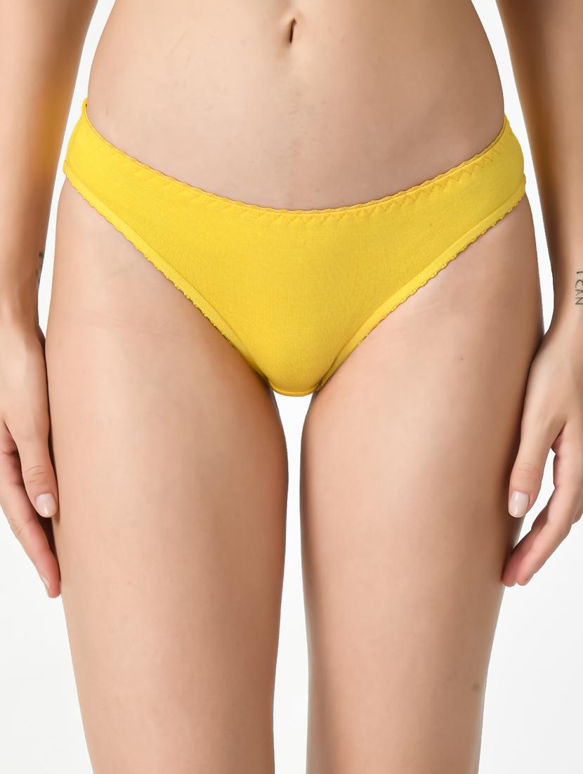 women high-rise solid half-coverage bikini panty - 20852720 -  Zoom Image - 0