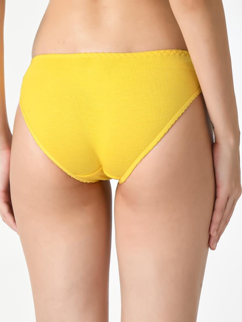 women high-rise solid half-coverage bikini panty - 20852720 - Standard Image - 3