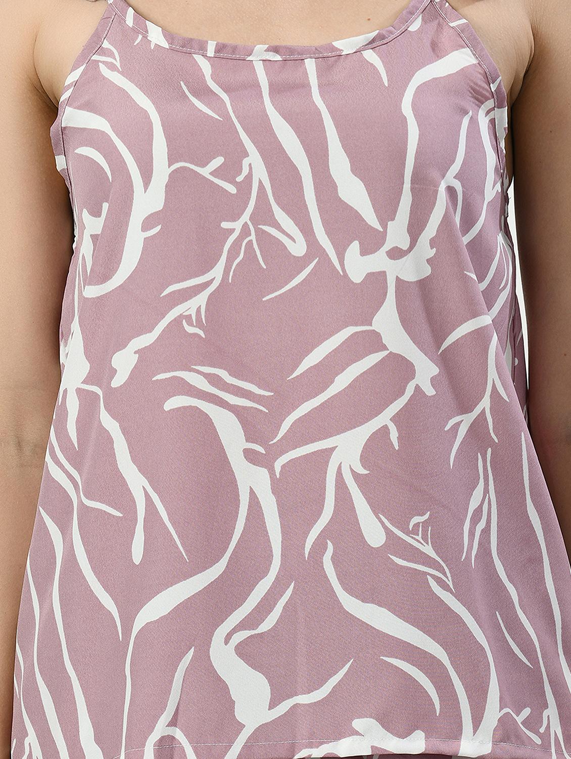 women printed shorts nightwear set - 20852768 - Standard Image - 3
