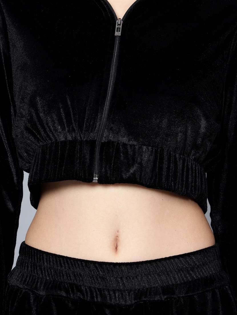 women black solid top and trouser co-ord set - 20852892 -  Standard Image - 5