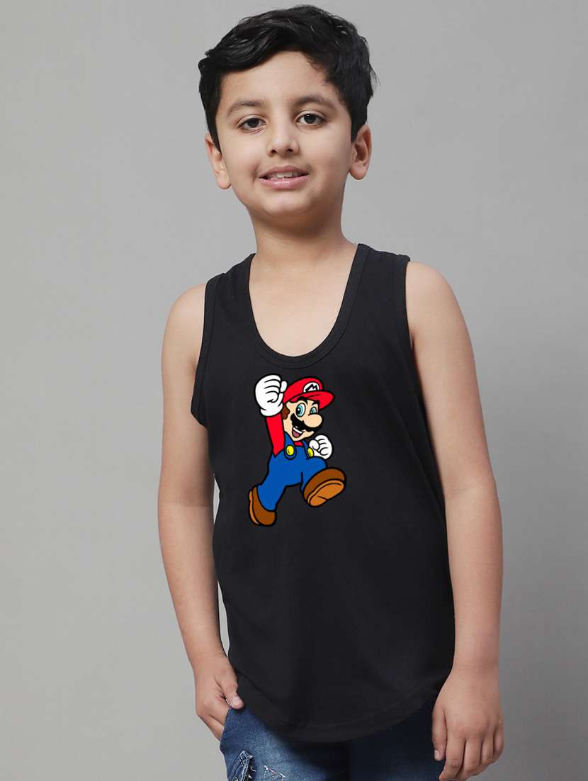 boys printed cotton innerwear vest