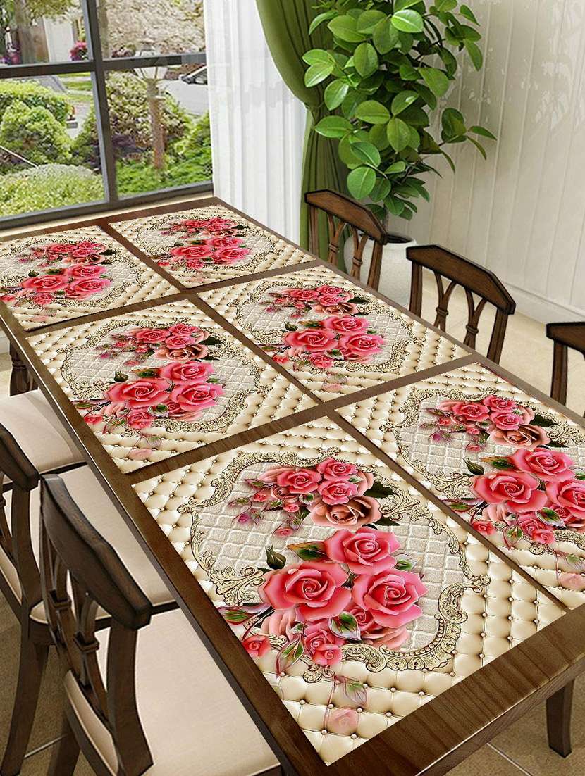 printed placemats for dining table and kitchen
