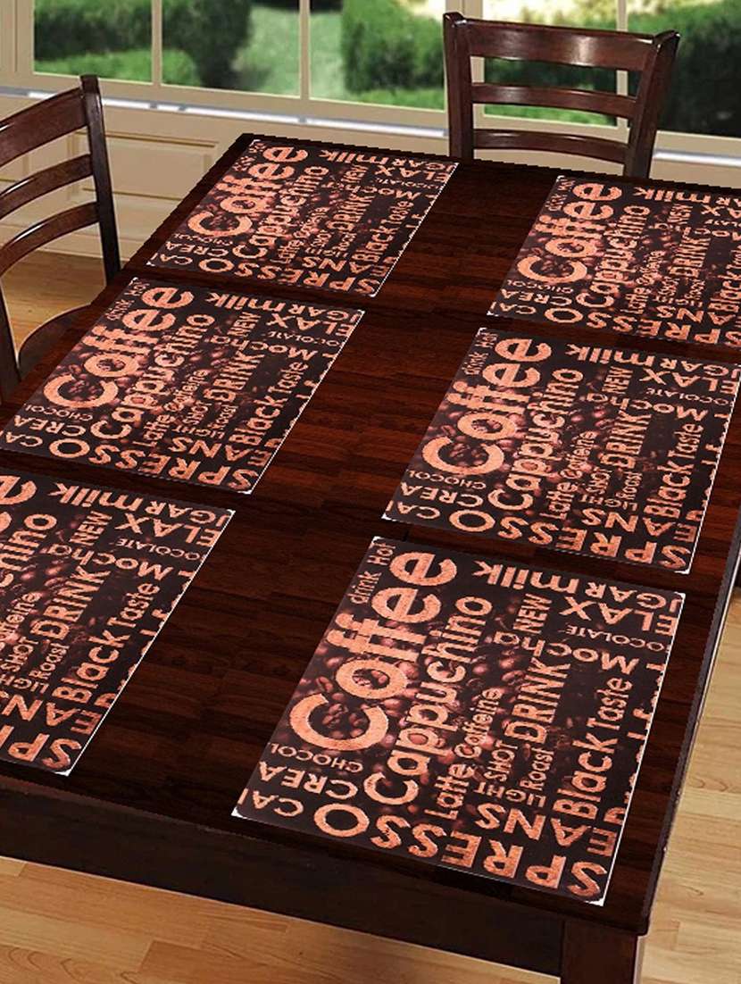 printed placemats for dining table and kitchen