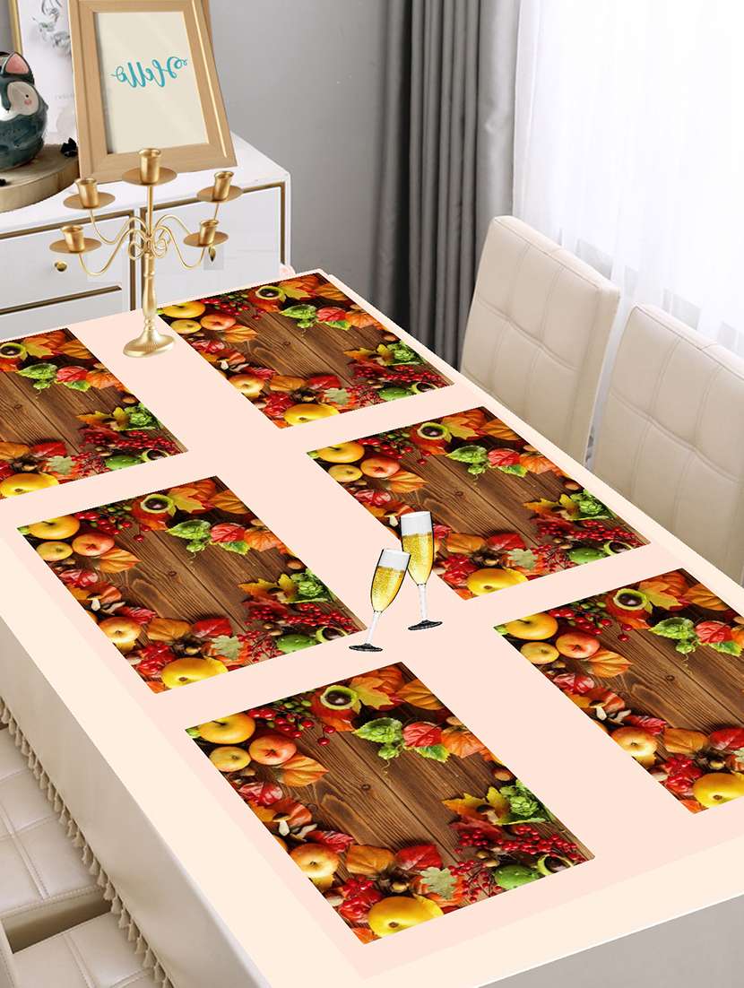 rectangular pack of 6 table placemat