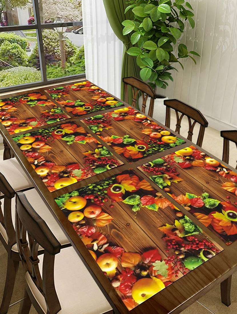 rectangular pack of 6 table placemat - 20853421 -  Standard Image - 3