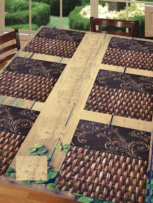 rectangular pack of 6 table placemat - 20853449 - Standard Image - 0