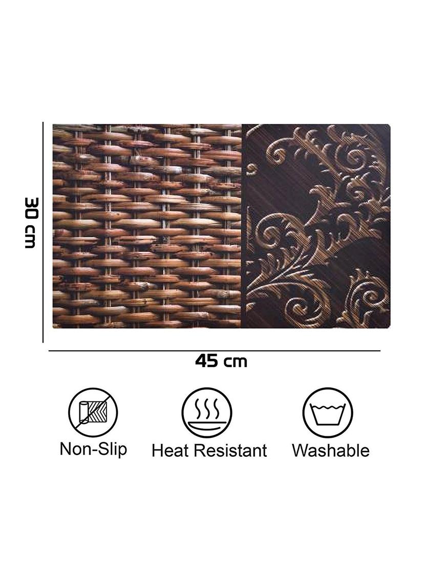 rectangular pack of 6 table placemat - 20853449 - Standard Image - 3