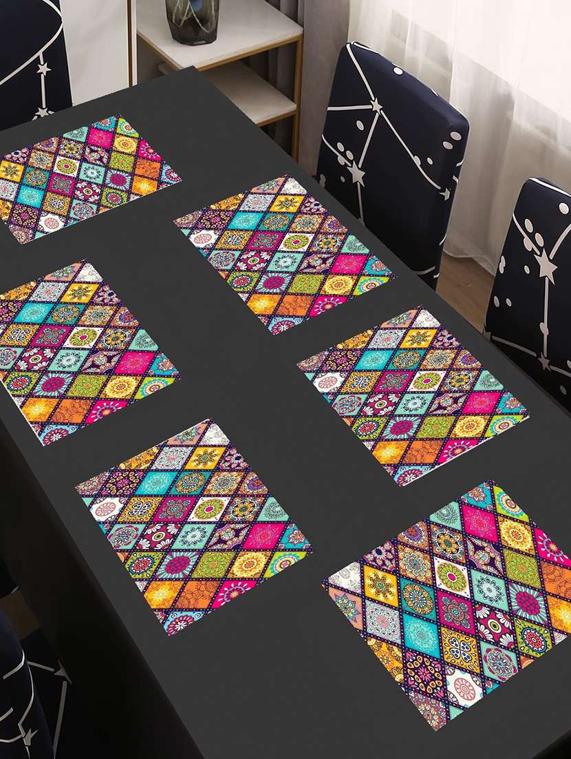 rectangular pack of 6 table placemat