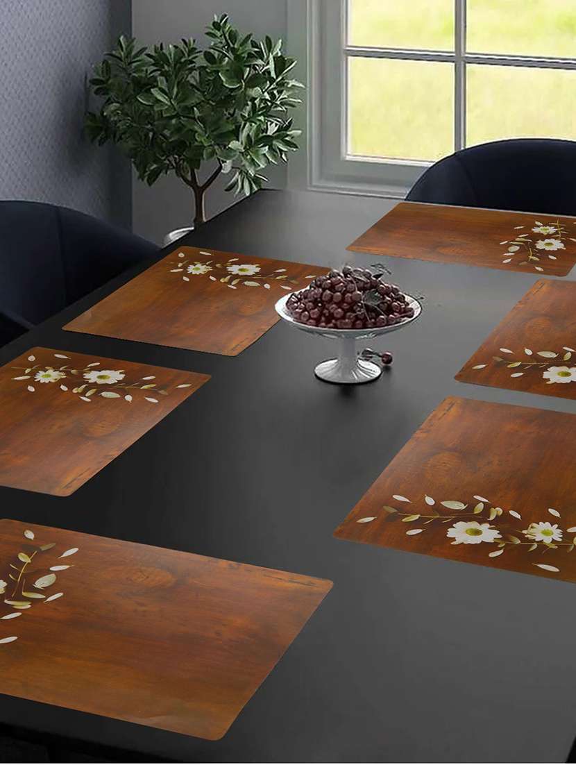 printed placemats for dining table and kitchen