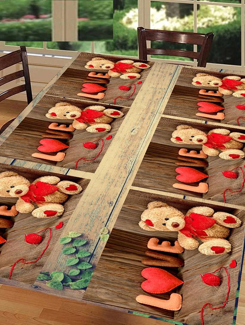 printed placemats for dining table and kitchen