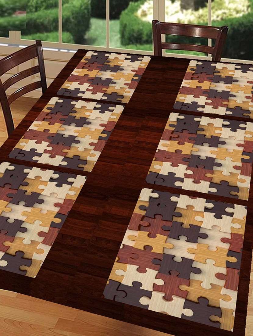 printed placemats for dining table and kitchen
