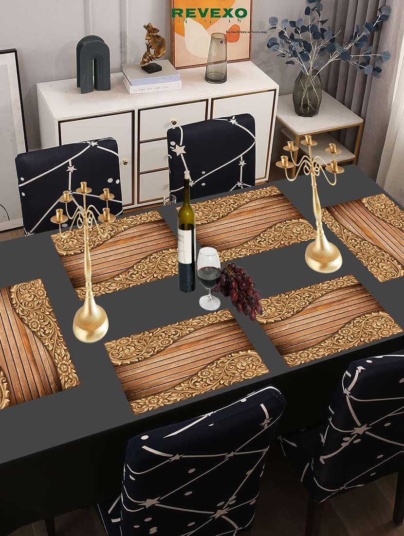 printed placemats for dining table and kitchen