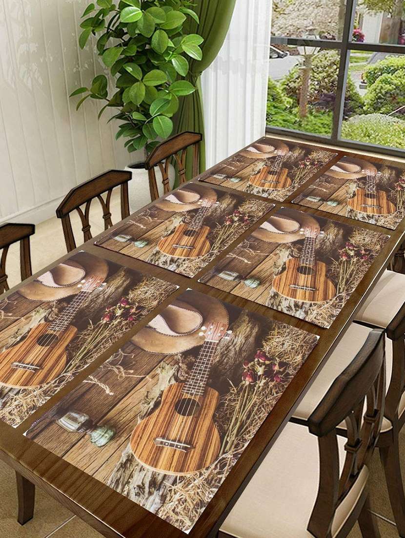 printed placemats for dining table and kitchen