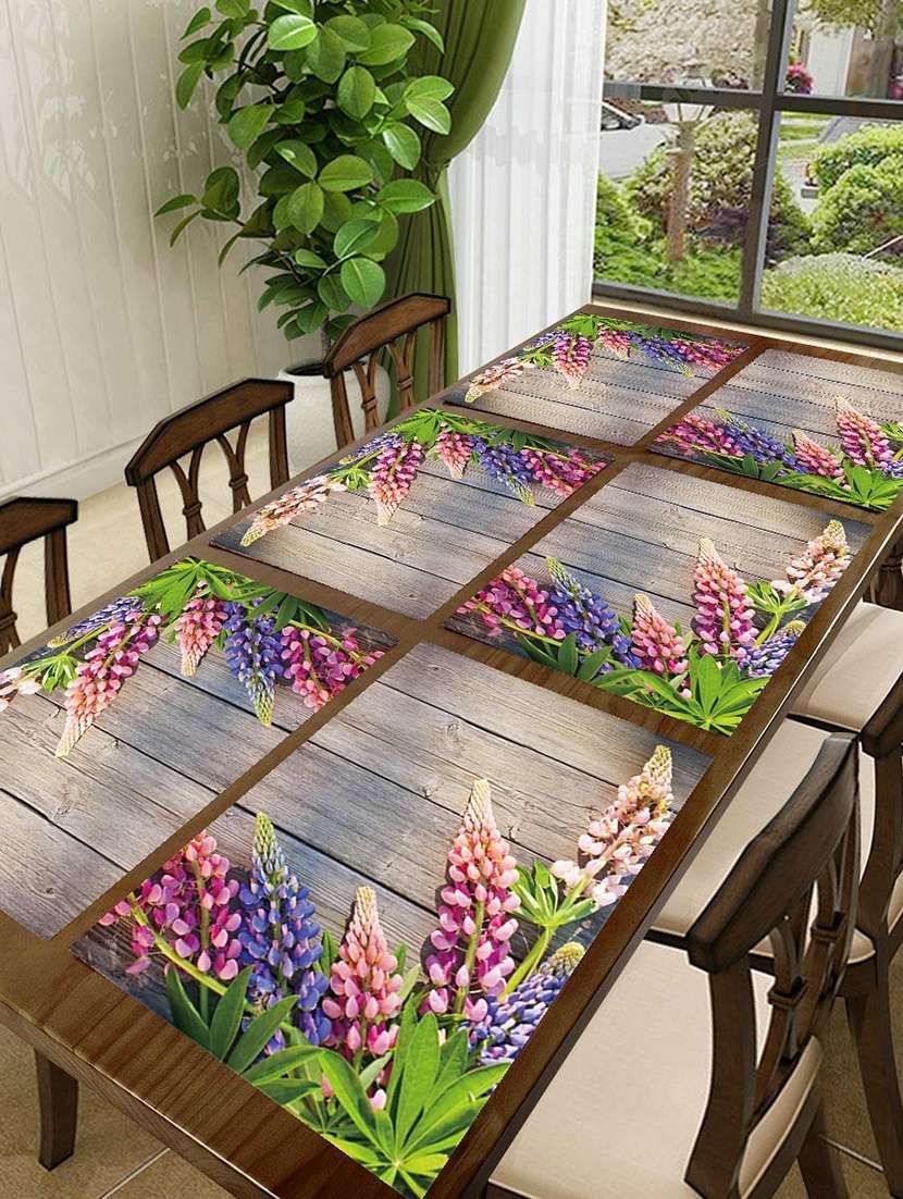 printed placemats for dining table and kitchen