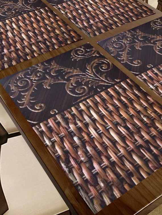 printed placemats for dining table and kitchen - 20853586 - Standard Image - 3