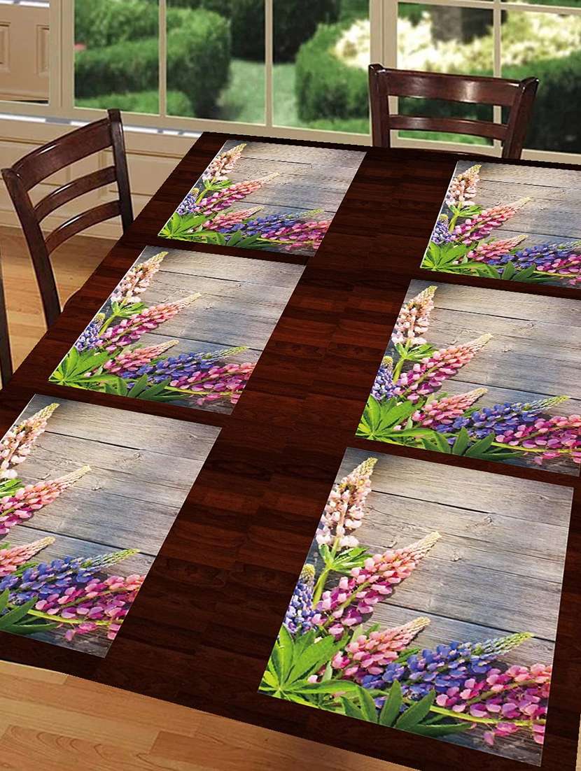 printed placemats for dining table and kitchen
