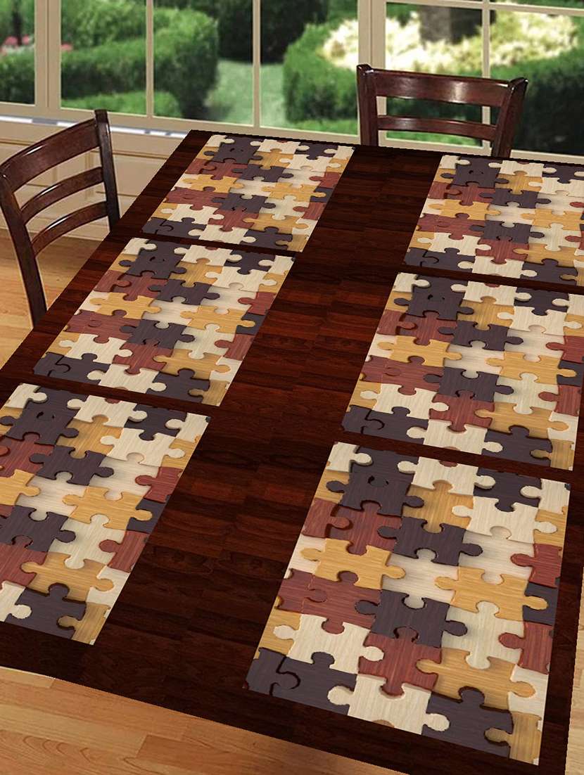 printed placemats for dining table and kitchen