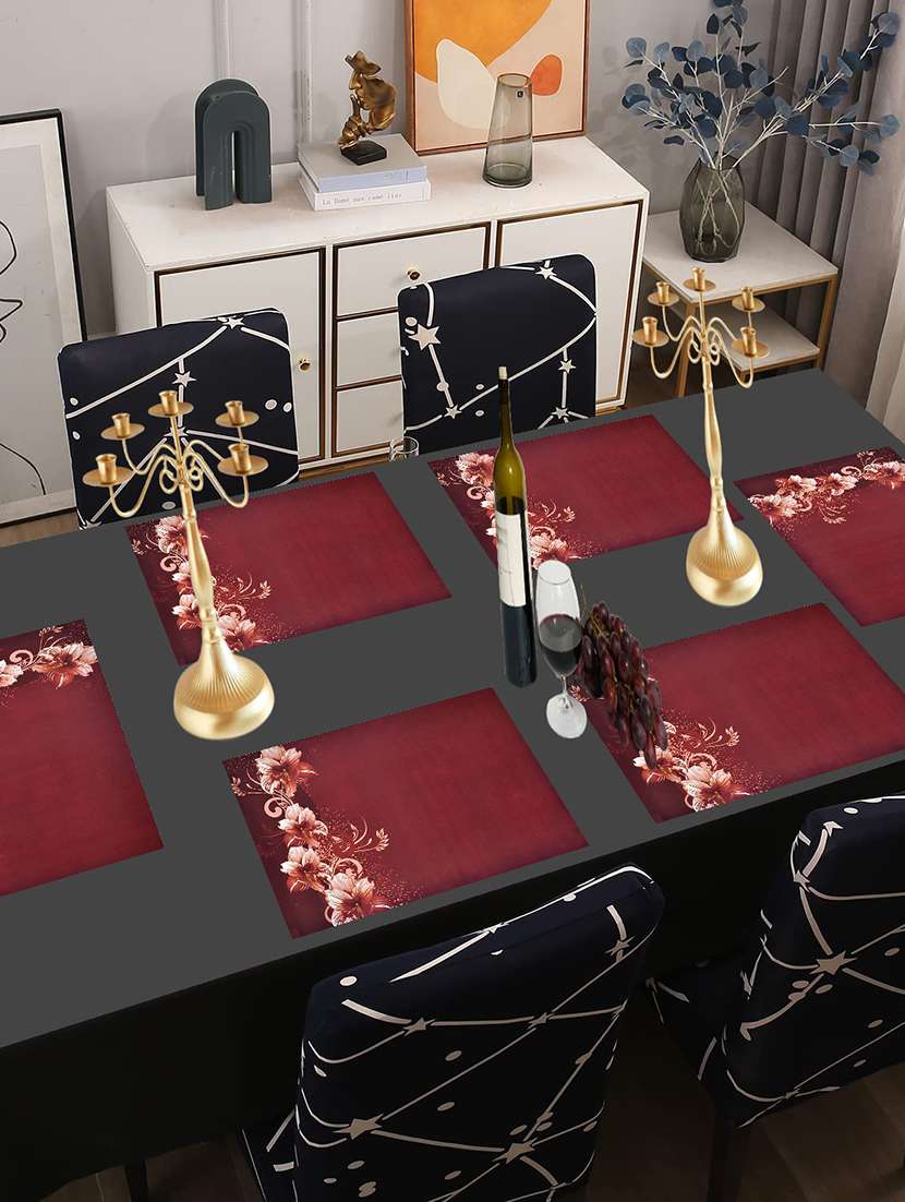 printed placemats for dining table and kitchen